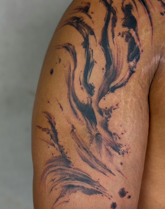 Specialized in linework, inkwash, Asian motifs, and botanica — tattoo by Jasmine, tattoo artist in Los Angeles (portfolio 4)
